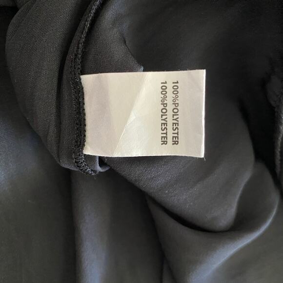 Ramy Brook Marina Cross Front Blouse Top Fits Sz S Black Long sleeve AS76361 325 - Picture 11 of 14